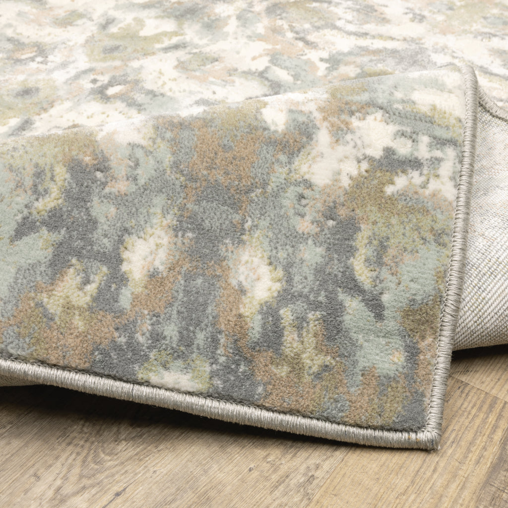 Oriental Weavers Capistrano 535B1 Multicolor Rectangle Indoor Area Rug - Stain Resistant Low-High Pile Rug with Geometric Design-