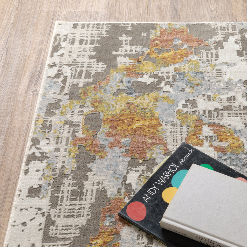 Oriental Weavers Caravan 1340W Multicolor Rectangle Indoor Runner - Luxuriously Soft & Stain Resistant Abstract Rug-