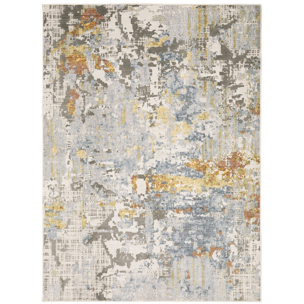 Oriental Weavers Caravan 1340W Multicolor Rectangle Indoor Area Rug - Luxuriously Soft & Stain Resistant Abstract Rug-