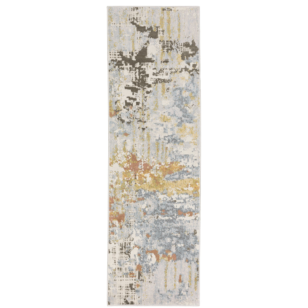 Oriental Weavers Caravan 1340W Multicolor Rectangle Indoor Runner - Luxuriously Soft & Stain Resistant Abstract Rug-