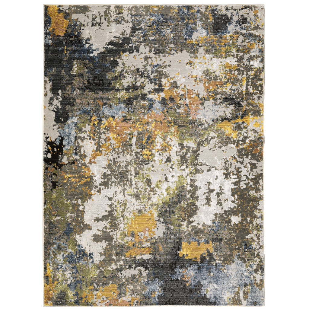 Oriental Weavers Caravan 502X8 Multicolor Rectangle Indoor Area Rug - Luxuriously Soft & Stain Resistant Abstract Rug-