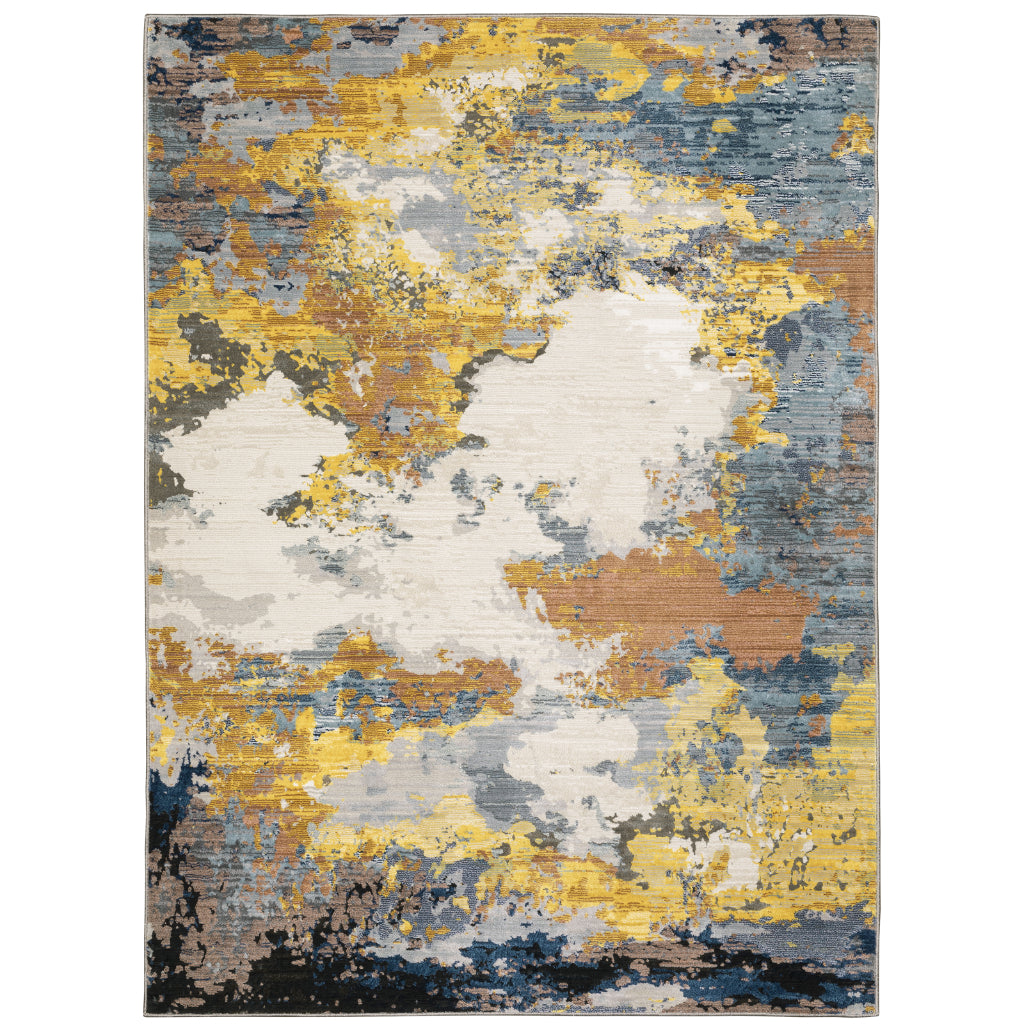 Oriental Weavers Caravan 530V8 Multicolor Rectangle Indoor Area Rug - Luxuriously Soft & Stain Resistant Abstract Rug-
