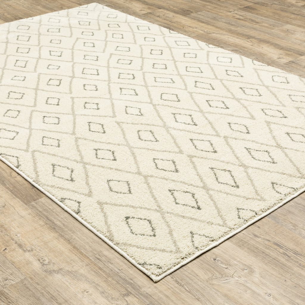 Oriental Weavers Carson 3943G Ivory Rectangle Indoor Area Rug - Stain Resistant Geometric Rug-