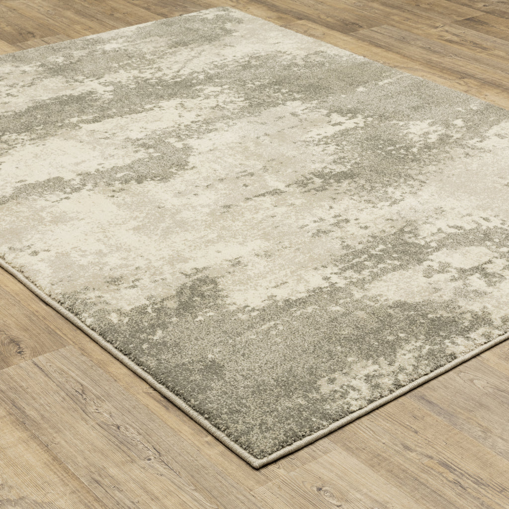 Oriental Weavers Carson 0734D Gray Rectangle Indoor Area Rug - Stain Resistant Abstract Rug