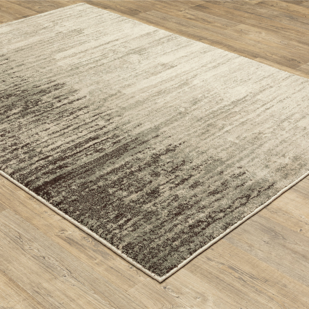 Oriental Weavers Carson 0735A Gray Rectangle Indoor Area Rug - Stain Resistant Abstract Rug-