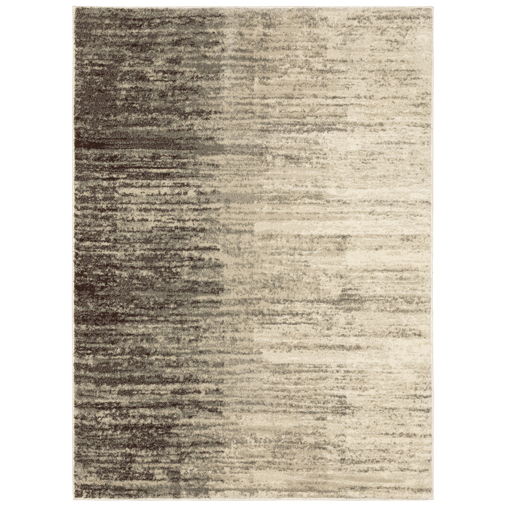 Oriental Weavers Carson 0735A Gray Rectangle Indoor Area Rug - Stain Resistant Abstract Rug-