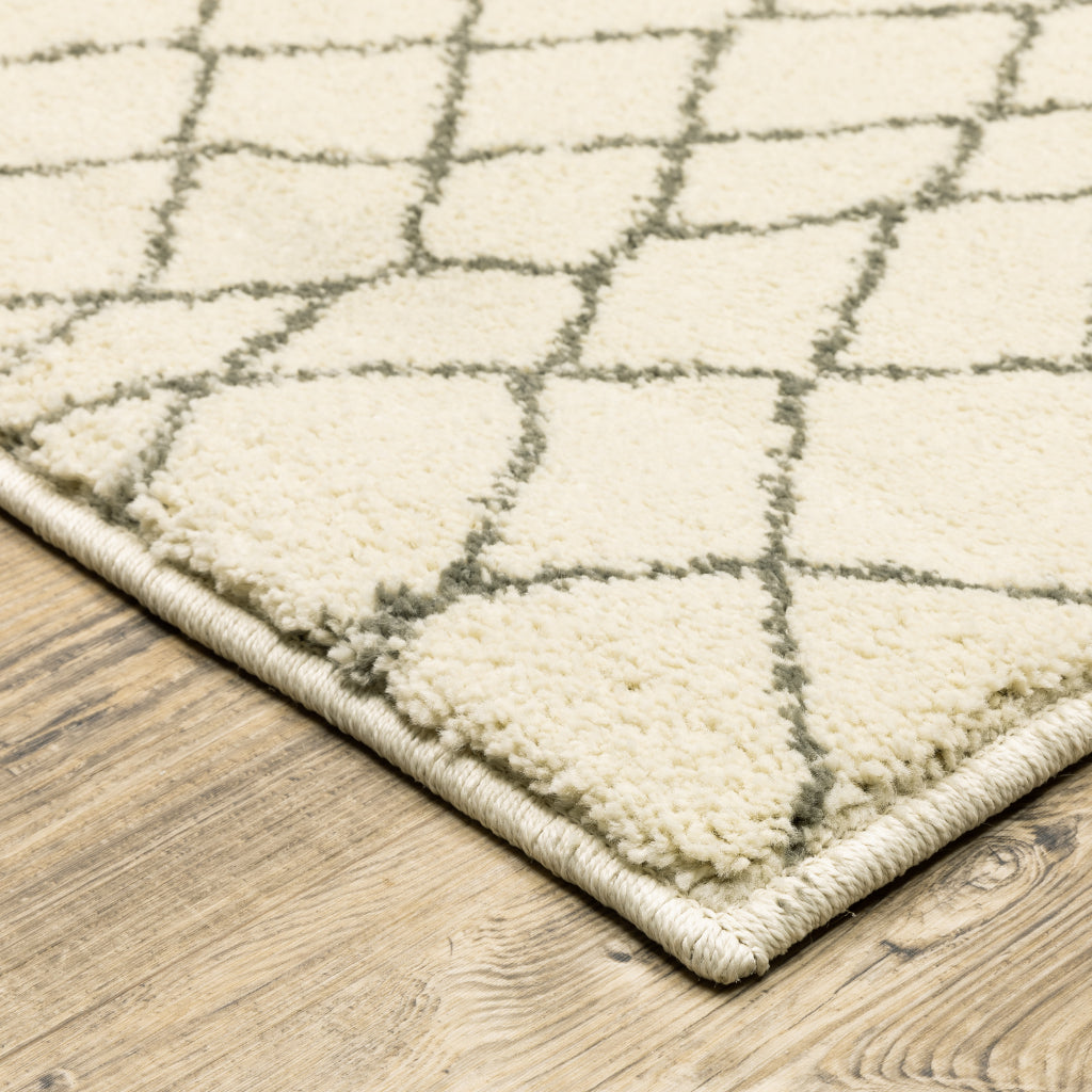 Oriental Weavers Carson 0738B Ivory Rectangle Indoor Area Rug - Stain Resistant Geometric Rug-