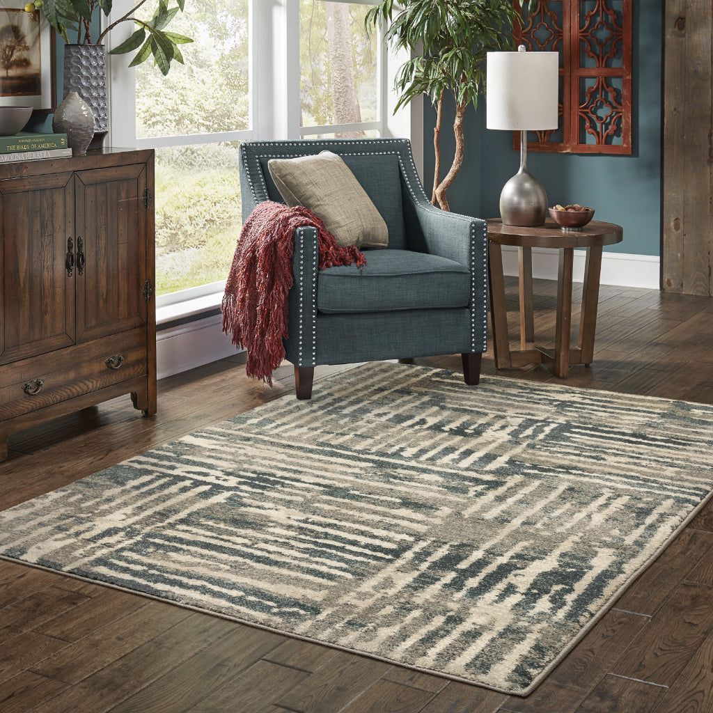 Oriental Weavers Carson 0745C Multicolor Rectangle Indoor Area Rug - Stain Resistant Abstract Rug