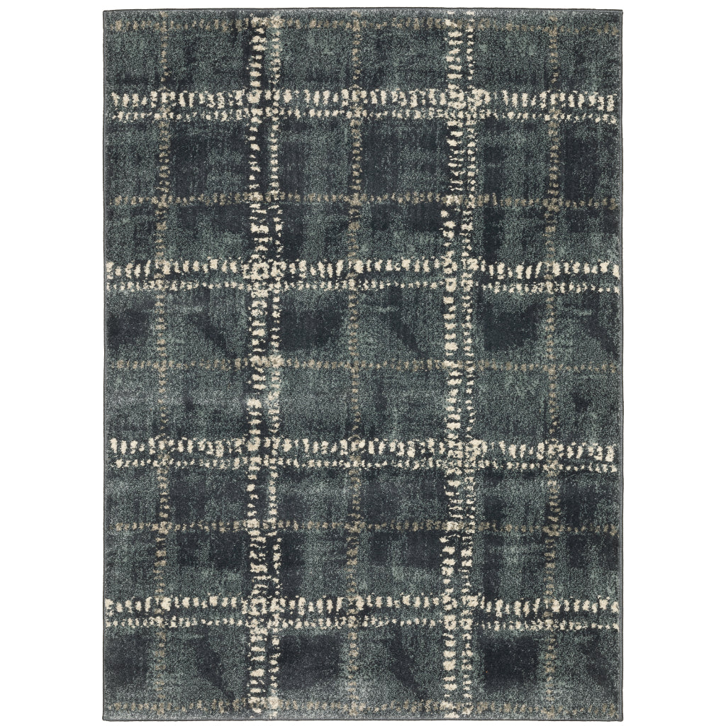 Oriental Weavers Carson 0746J Blue Rectangle Indoor Area Rug - Stain Resistant Geometric Rug