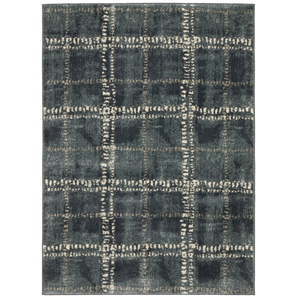 Oriental Weavers Carson 0746J Blue Rectangle Indoor Area Rug - Stain Resistant Geometric Rug-