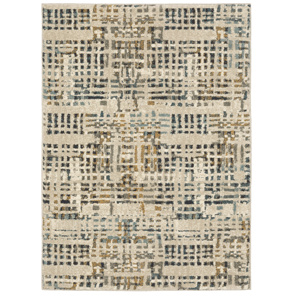 Oriental Weavers Carson 0748F Multicolor Rectangle Indoor Area Rug - Stain Resistant Abstract Rug