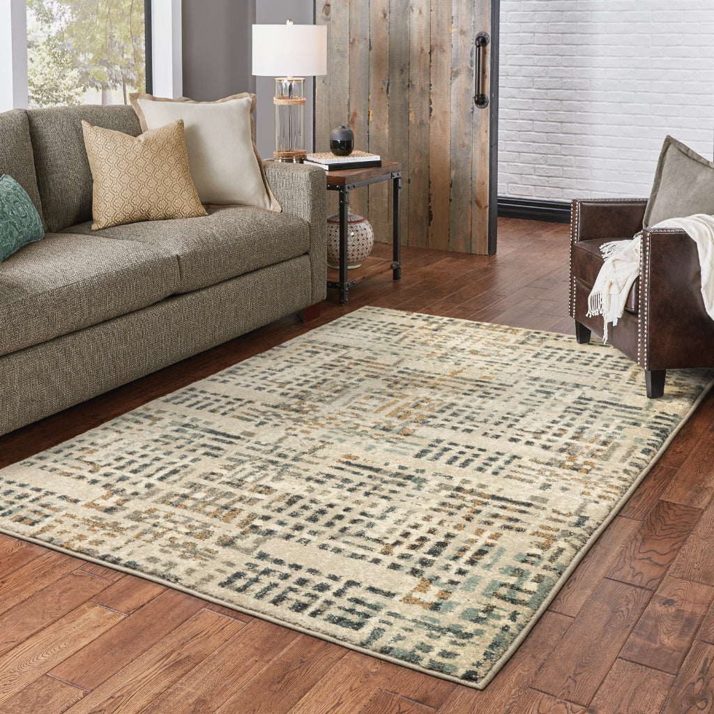 Oriental Weavers Carson 0748F Multicolor Rectangle Indoor Area Rug - Stain Resistant Abstract Rug