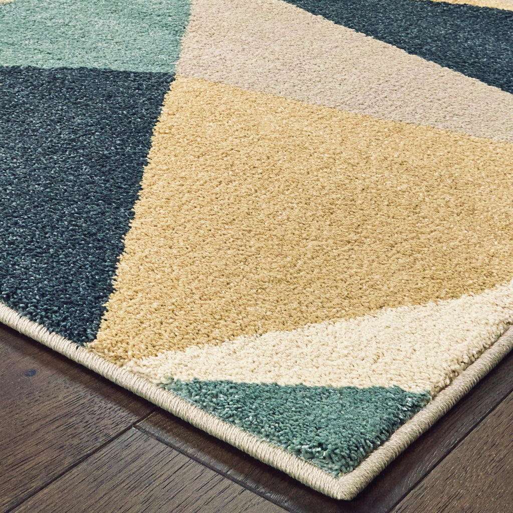 Oriental Weavers Carson 9659B Multicolor Rectangle Indoor Area Rug - Stain Resistant Geometric Rug-