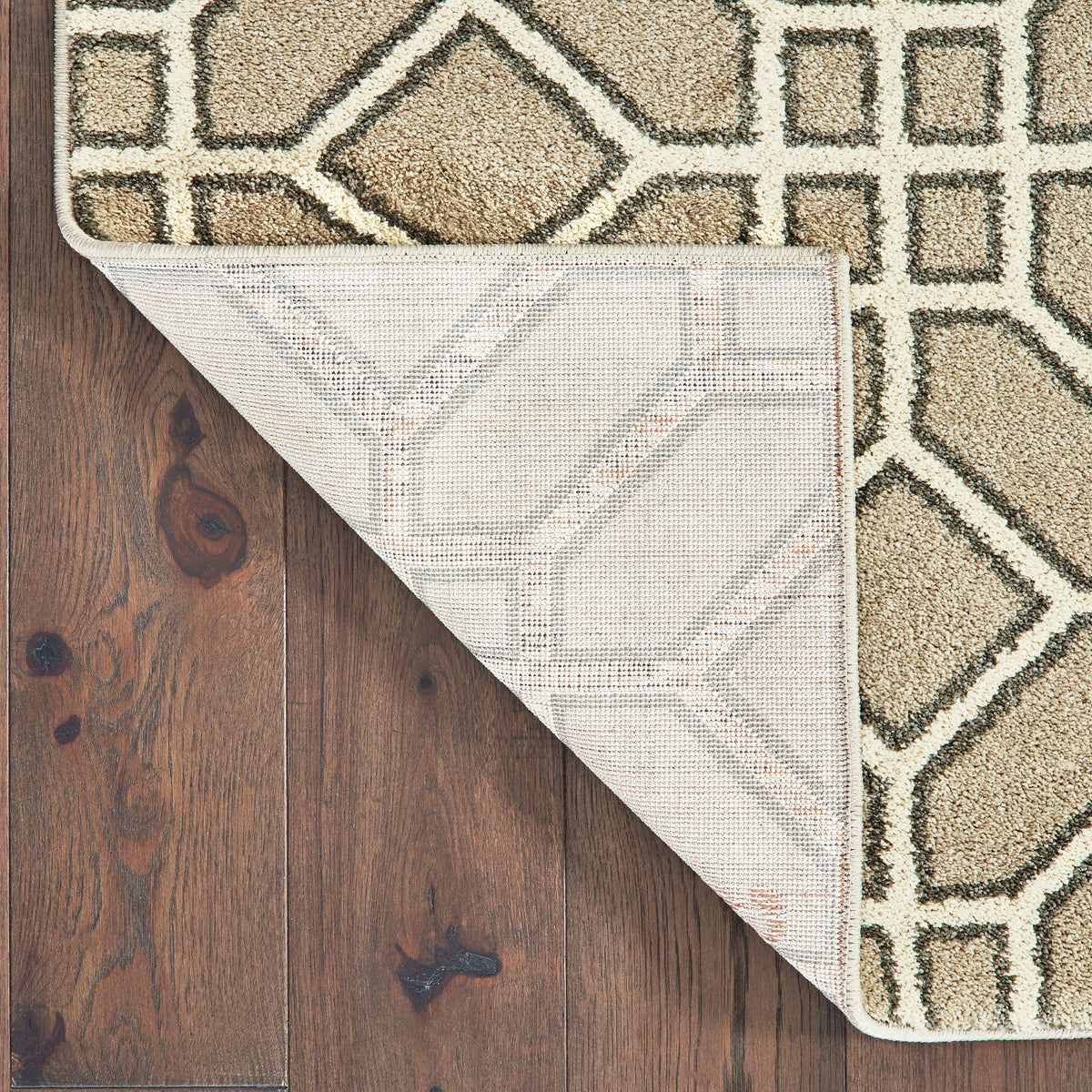 Oriental Weavers Carson 9669D Sand Rectangle Indoor Area Rug - Stain Resistant Geometric Rug