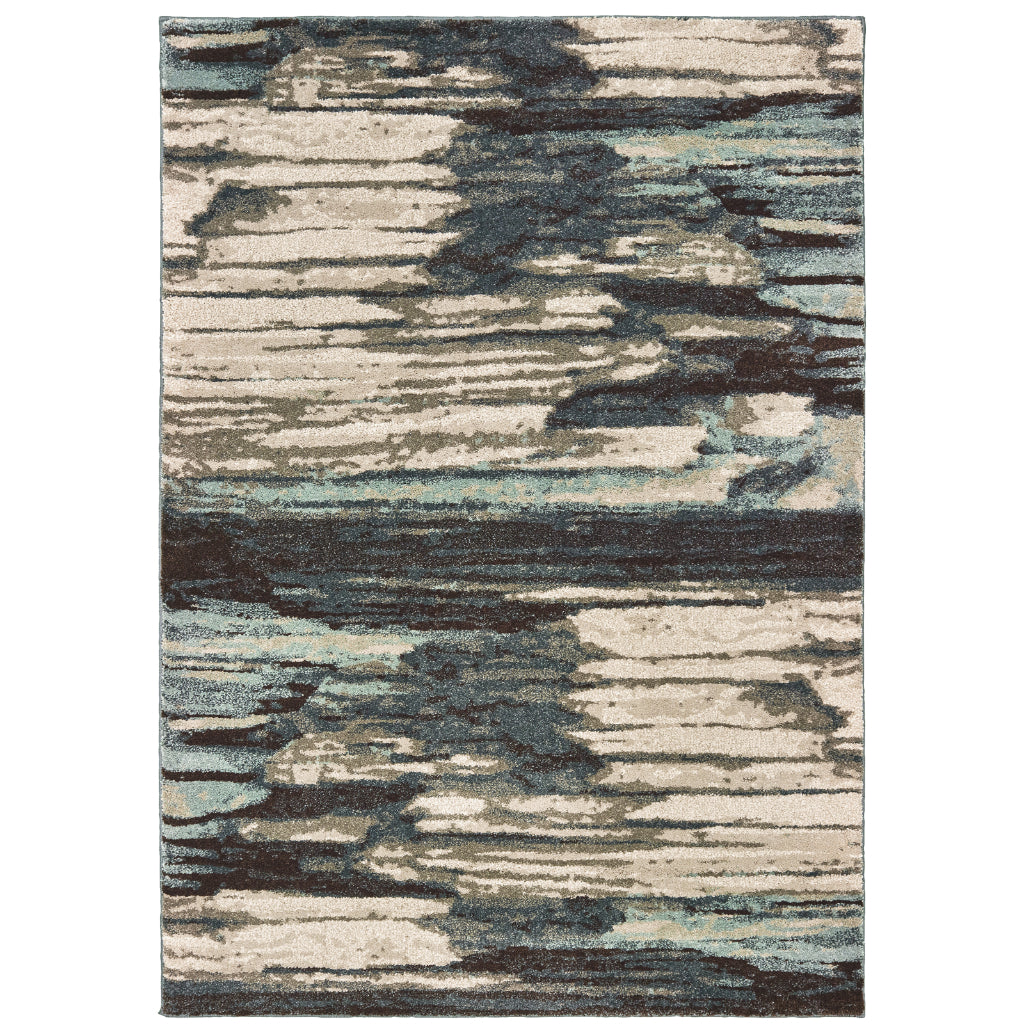 Oriental Weavers Carson 9675A Multicolor Rectangle Indoor Area Rug - Stain Resistant Abstract Rug