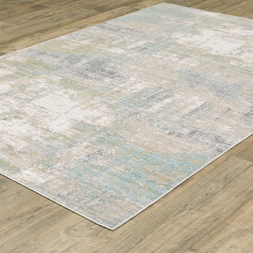 Oriental Weavers Cavett CAV01 Ivory Rectangle Indoor Area Rug Abstract Pattern-