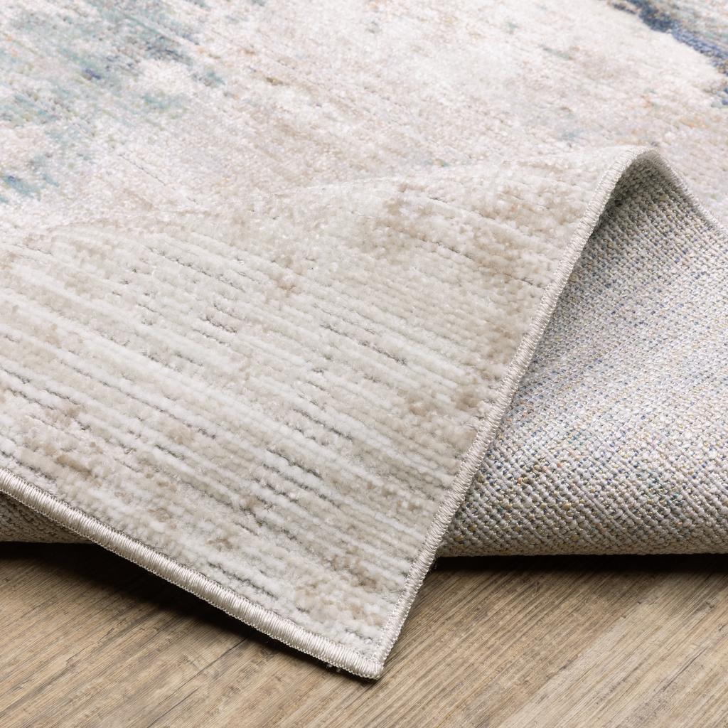 Oriental Weavers Cavett CAV03 Ivory Rectangle Indoor Area Rug Abstract Pattern-