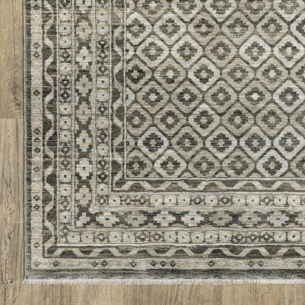 Oriental Weavers Chamberlain CH03B Grey Rectangle Indoor Runner Panel Pattern-