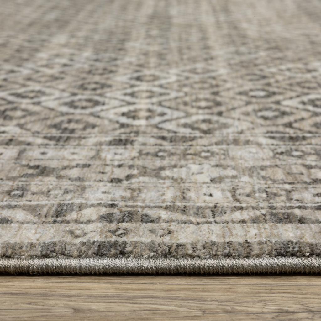 Oriental Weavers Chamberlain CH03B Grey Rectangle Indoor Area Rug Panel Pattern-