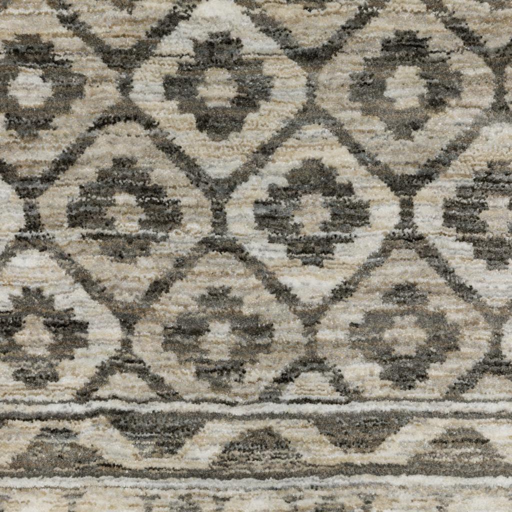 Oriental Weavers Chamberlain CH03B Grey Rectangle Indoor Runner Panel Pattern-