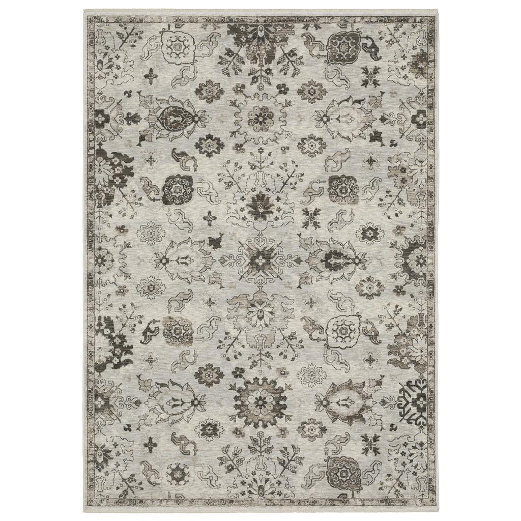 Oriental Weavers Chamberlain CH06B Ivory Rectangle Indoor Area Rug Oriental Pattern-