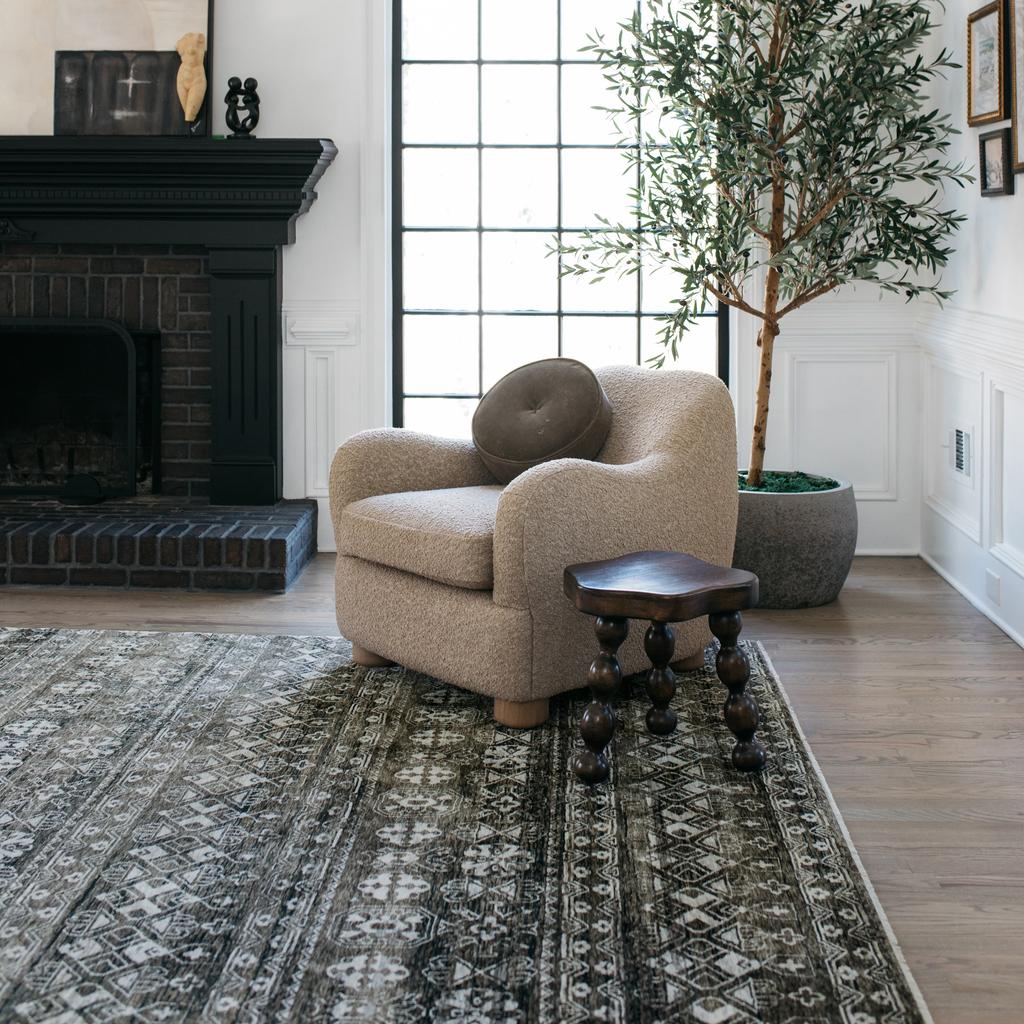 Oriental Weavers Chamberlain CH07C Black Rectangle Indoor Area Rug Tribal Pattern-