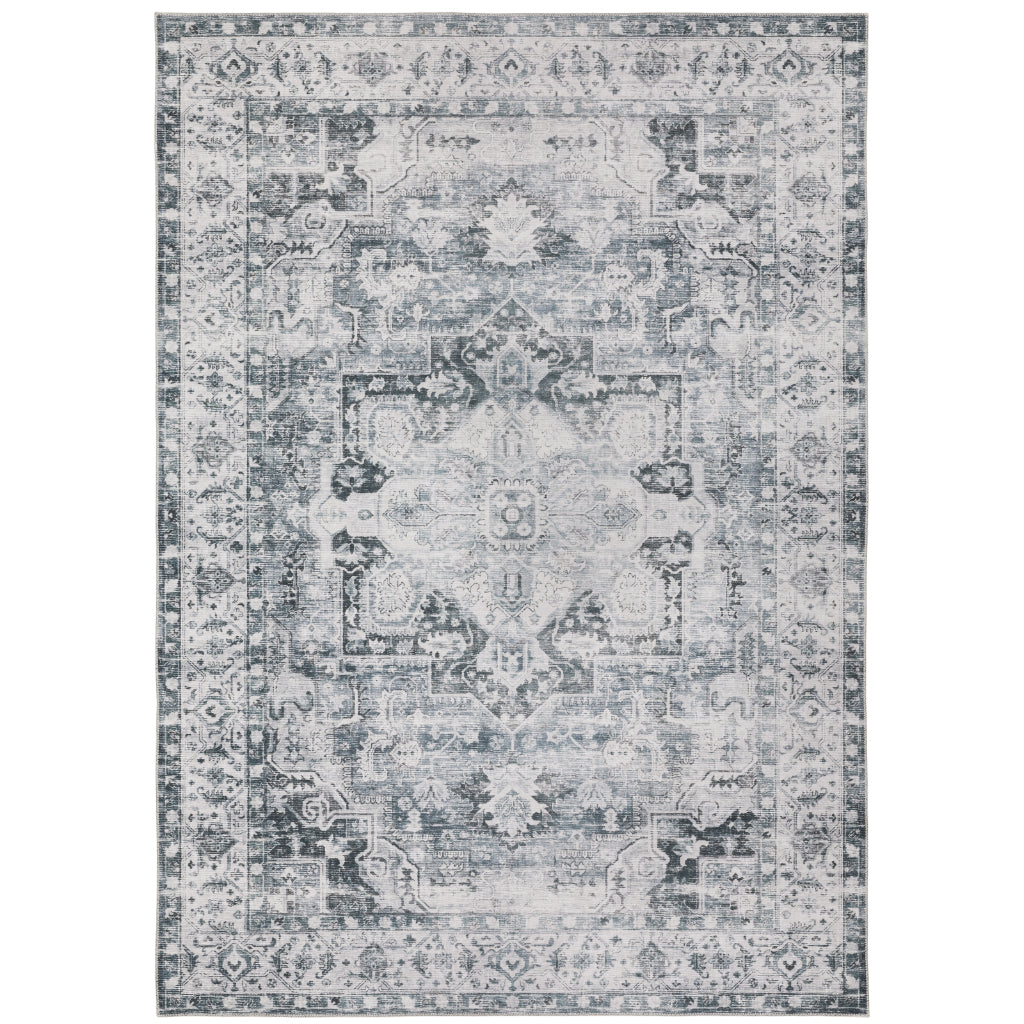 Oriental Weavers Charleston CHA03 Multicolor Rectangle Indoor Area Rug - Stain Resistant Vintage Style Rug with Medallion Design-