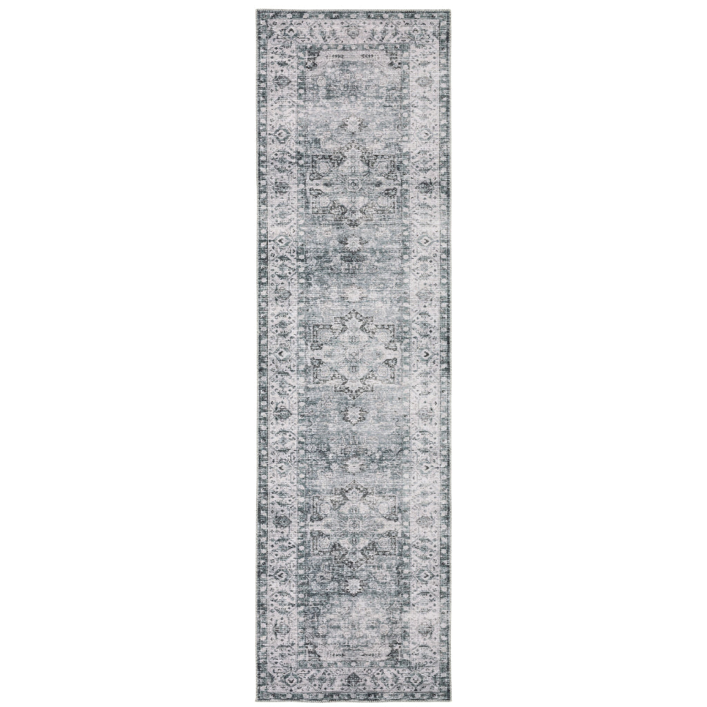 Oriental Weavers Charleston CHA03 Multicolor Rectangle Indoor Runner - Stain Resistant Vintage Style Rug with Medallion Design-