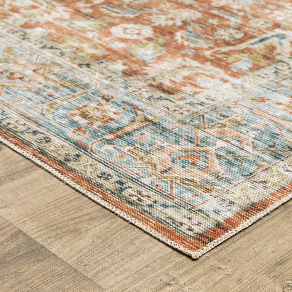 Oriental Weavers Charleston CHA04 Multicolor Rectangle Indoor Runner - Stain Resistant Vintage Style Rug with Persian Design-