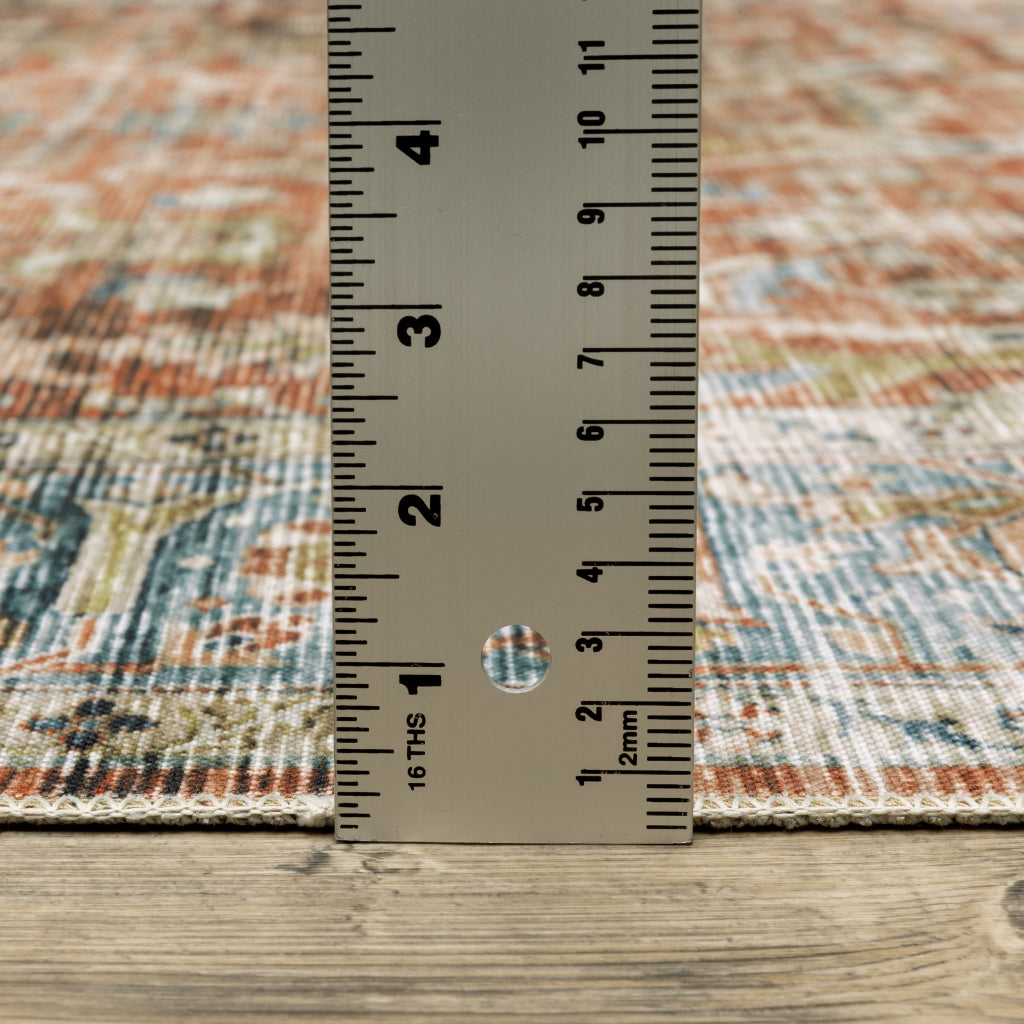 Oriental Weavers Charleston CHA04 Multicolor Rectangle Indoor Runner - Stain Resistant Vintage Style Rug with Persian Design-