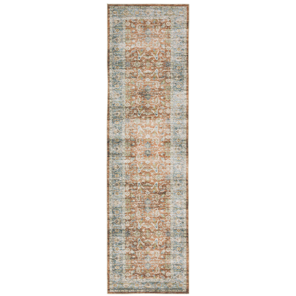 Oriental Weavers Charleston CHA04 Multicolor Rectangle Indoor Runner - Stain Resistant Vintage Style Rug with Persian Design-