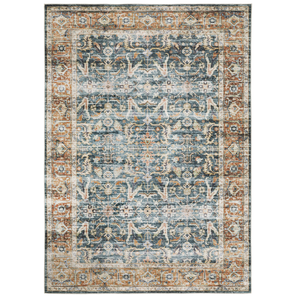 Oriental Weavers Charleston CHA06 Multicolor Rectangle Indoor Area Rug - Stain Resistant Vintage Style Rug with Persian Design-