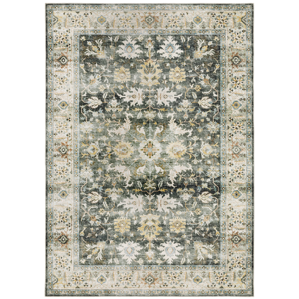 Oriental Weavers Charleston CHA09 Multicolor Rectangle Indoor Area Rug - Stain Resistant Vintage Style Rug with Persian Design-