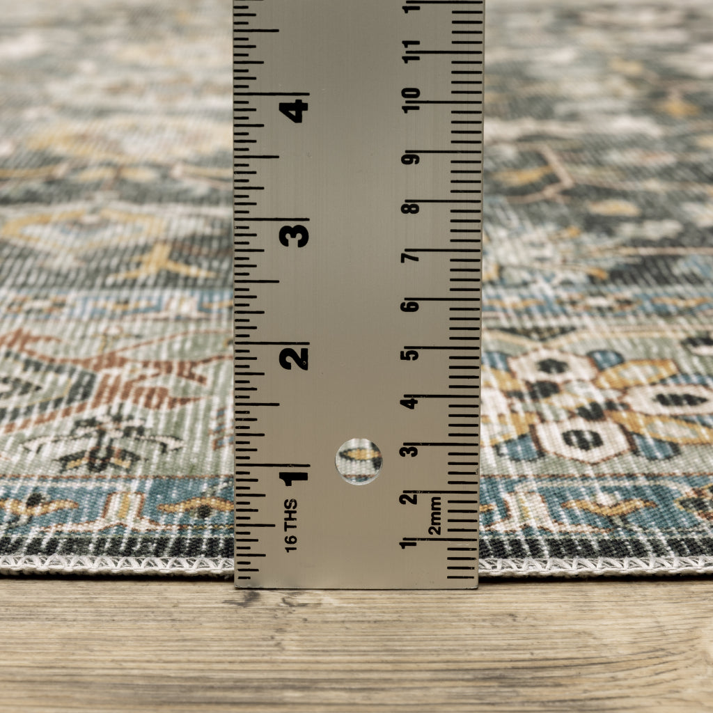 Oriental Weavers Charleston CHA09 Multicolor Rectangle Indoor Runner - Stain Resistant Vintage Style Rug with Persian Design-