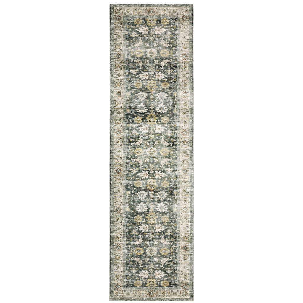 Oriental Weavers Charleston CHA09 Multicolor Rectangle Indoor Runner - Stain Resistant Vintage Style Rug with Persian Design-
