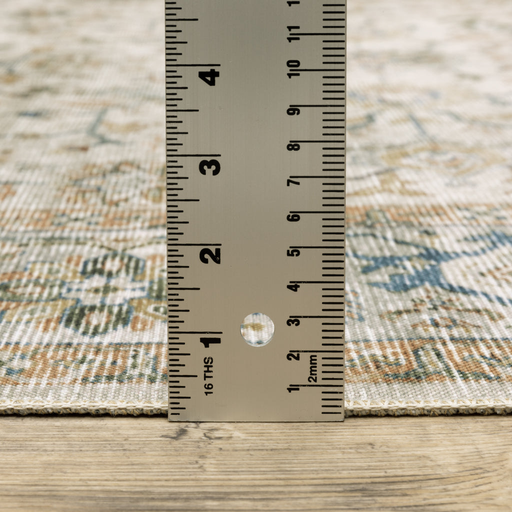 Oriental Weavers Charleston CHA10 Multicolor Rectangle Indoor Runner - Stain Resistant Vintage Style Rug with Persian Design-