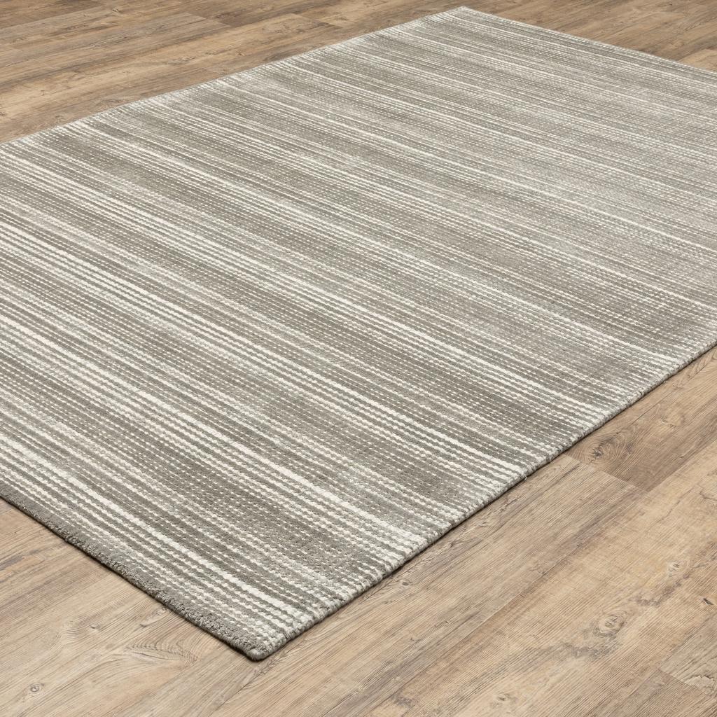 Oriental Weavers Circa CIR04 Grey Rectangle Indoor Area Rug Geometric Pattern-