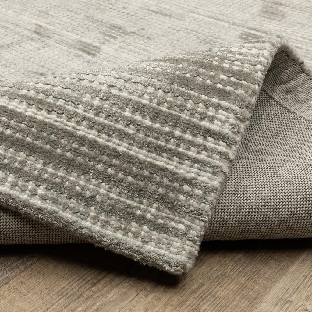 Oriental Weavers Circa CIR04 Grey Rectangle Indoor Runner Geometric Pattern-