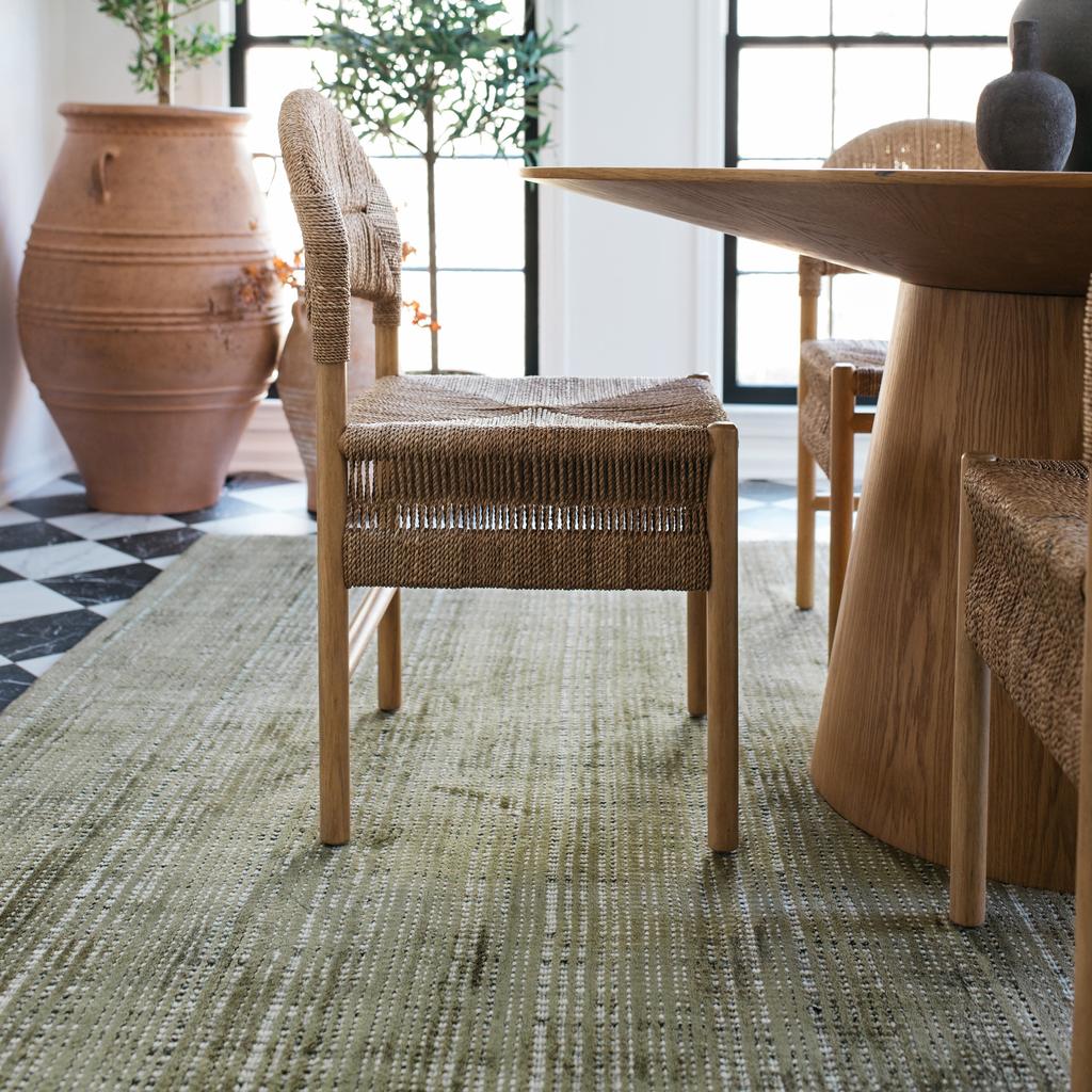 Oriental Weavers Circa CIR07 Green Rectangle Indoor Area Rug Geometric Pattern-