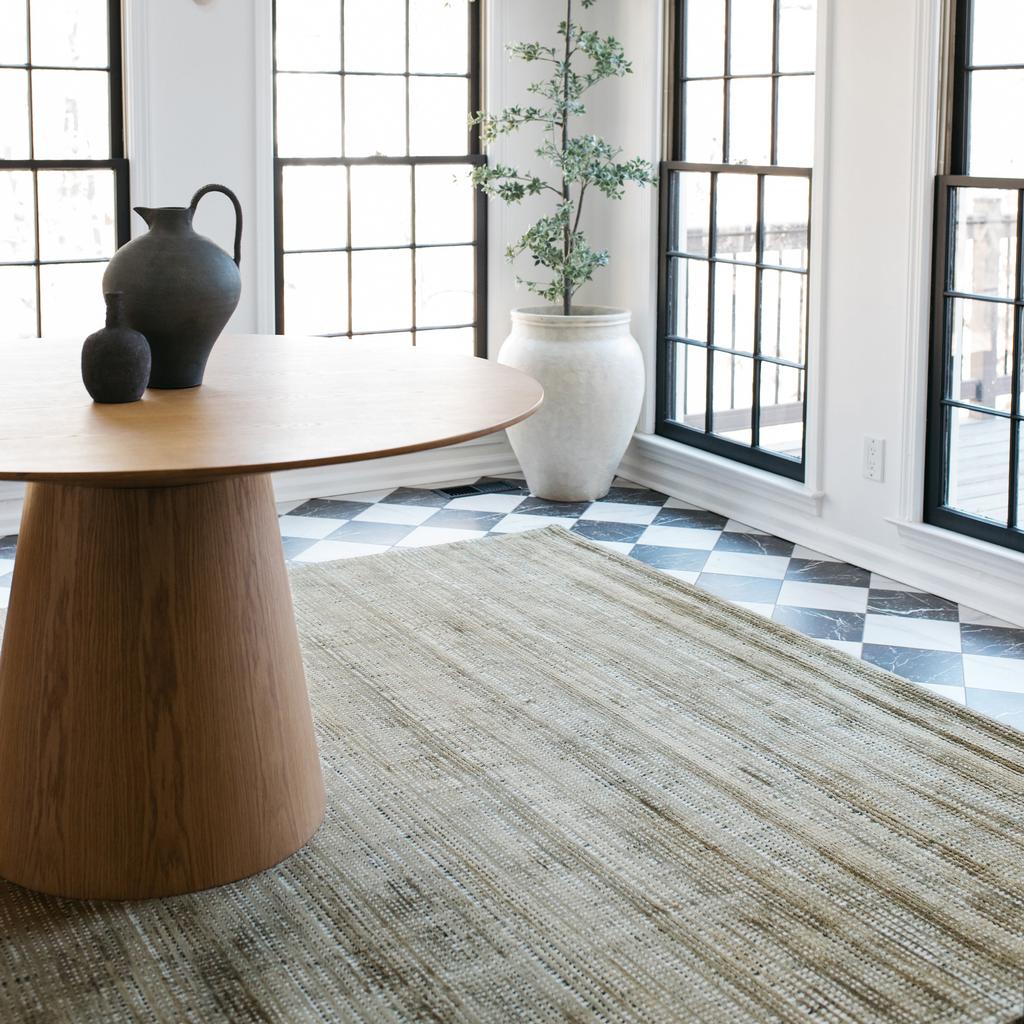 Oriental Weavers Circa CIR07 Green Rectangle Indoor Runner Geometric Pattern-