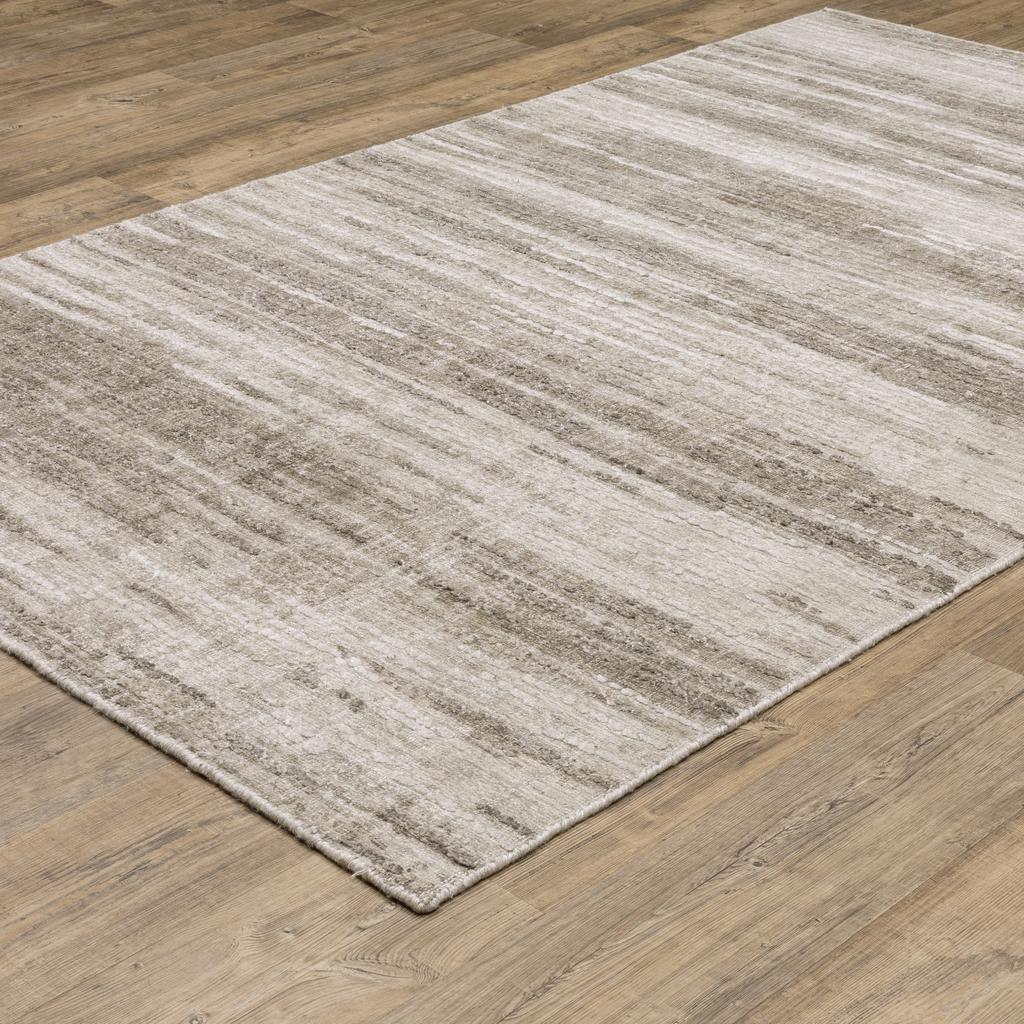 Oriental Weavers Clarke CLA01 Beige Rectangle Indoor Area Rug Stripe Pattern-