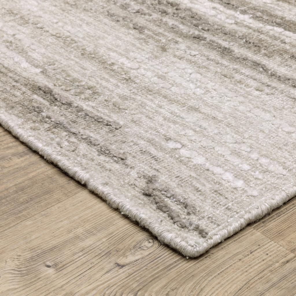 Oriental Weavers Clarke CLA01 Beige Rectangle Indoor Runner Stripe Pattern-