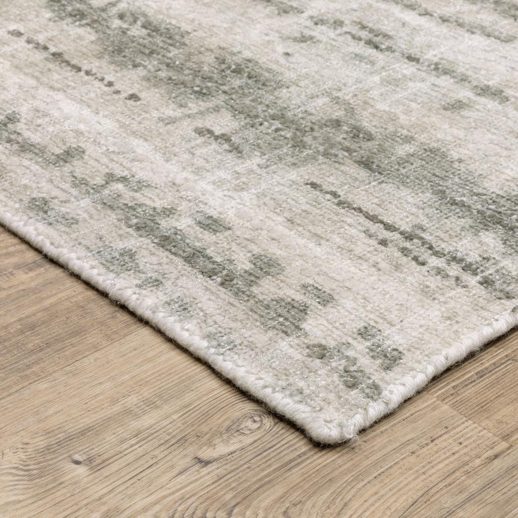 Oriental Weavers Clarke CLA02 Beige Rectangle Indoor Area Rug Stripe Pattern-