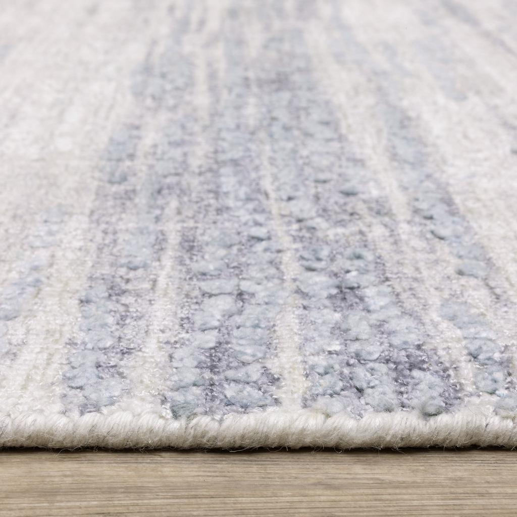 Oriental Weavers Clarke CLA04 Ivory Rectangle Indoor Runner Stripe Pattern-