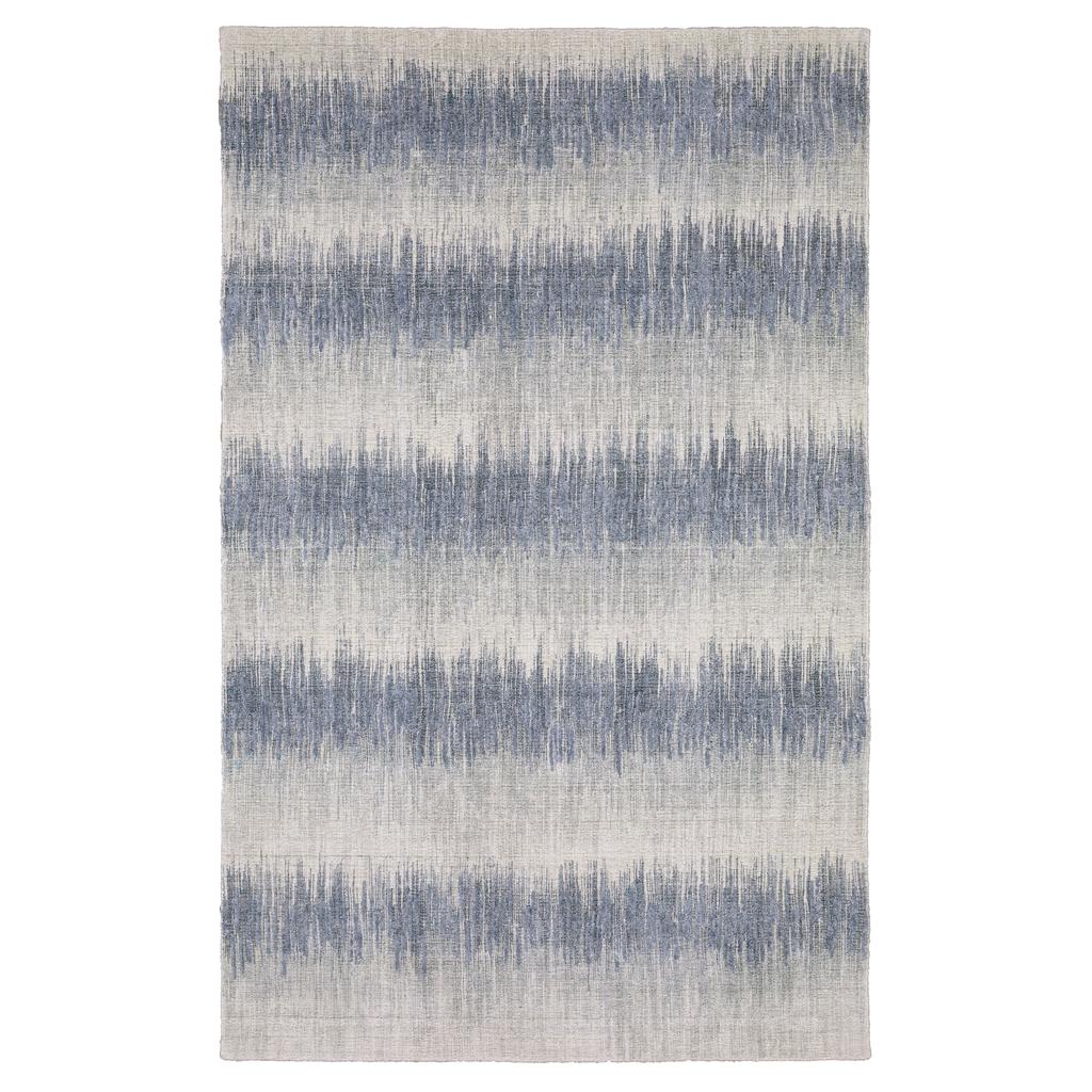 Oriental Weavers Clarke CLA06 Blue Rectangle Indoor Runner Stripe Pattern-