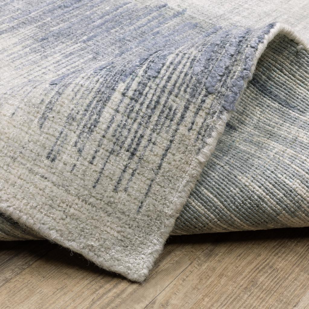 Oriental Weavers Clarke CLA06 Blue Rectangle Indoor Area Rug Stripe Pattern-