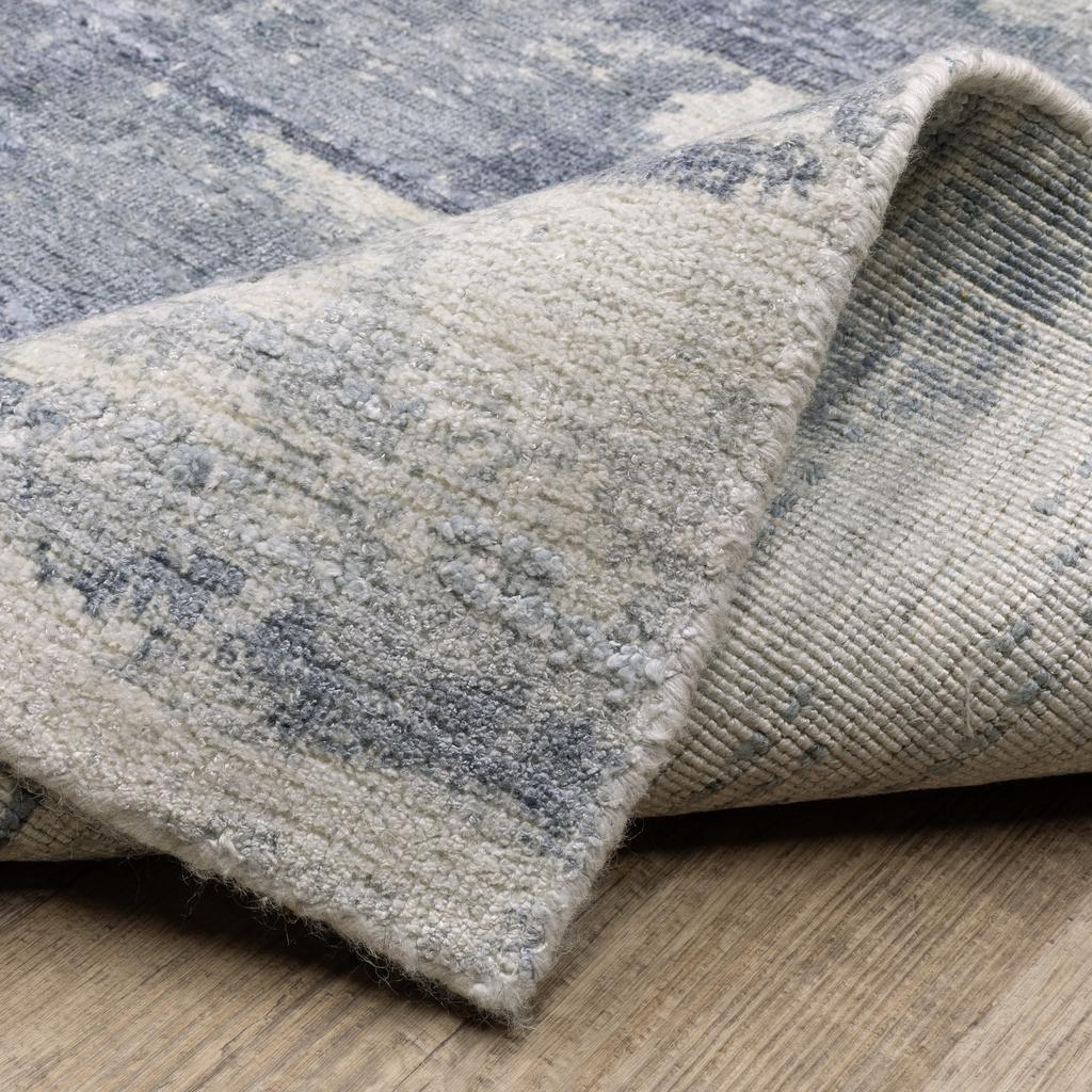 Oriental Weavers Clarke CLA07 Blue Rectangle Indoor Area Rug Abstract Pattern-