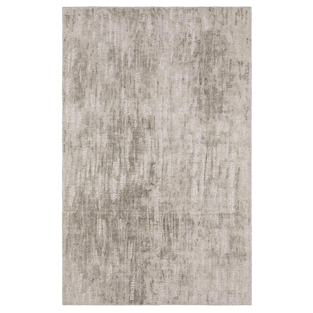 Oriental Weavers Clarke CLA08 Beige Rectangle Indoor Area Rug Distressed Pattern-