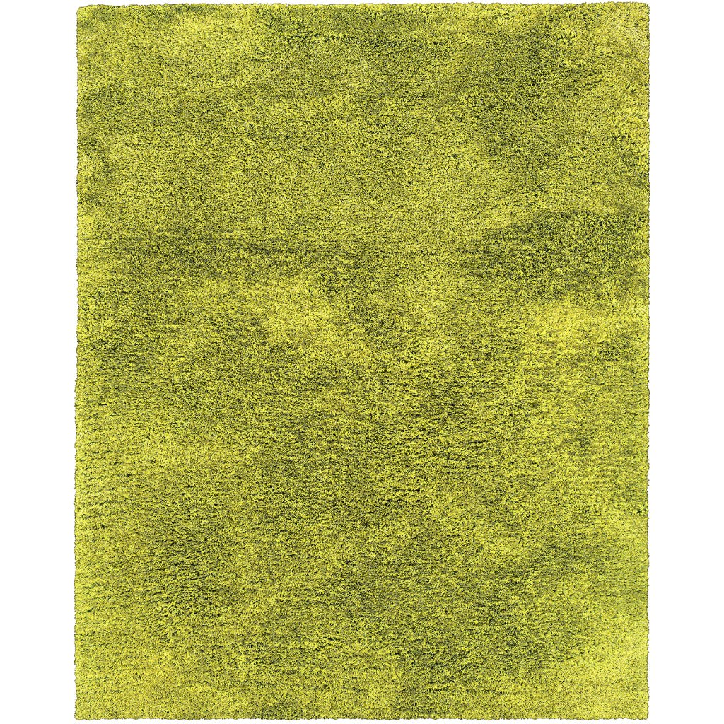 Oriental Weavers Cosmo 81101 Green Rectangle Indoor Area Rug - Comfortable Stain Resistant Hand Tufted Shag Rug