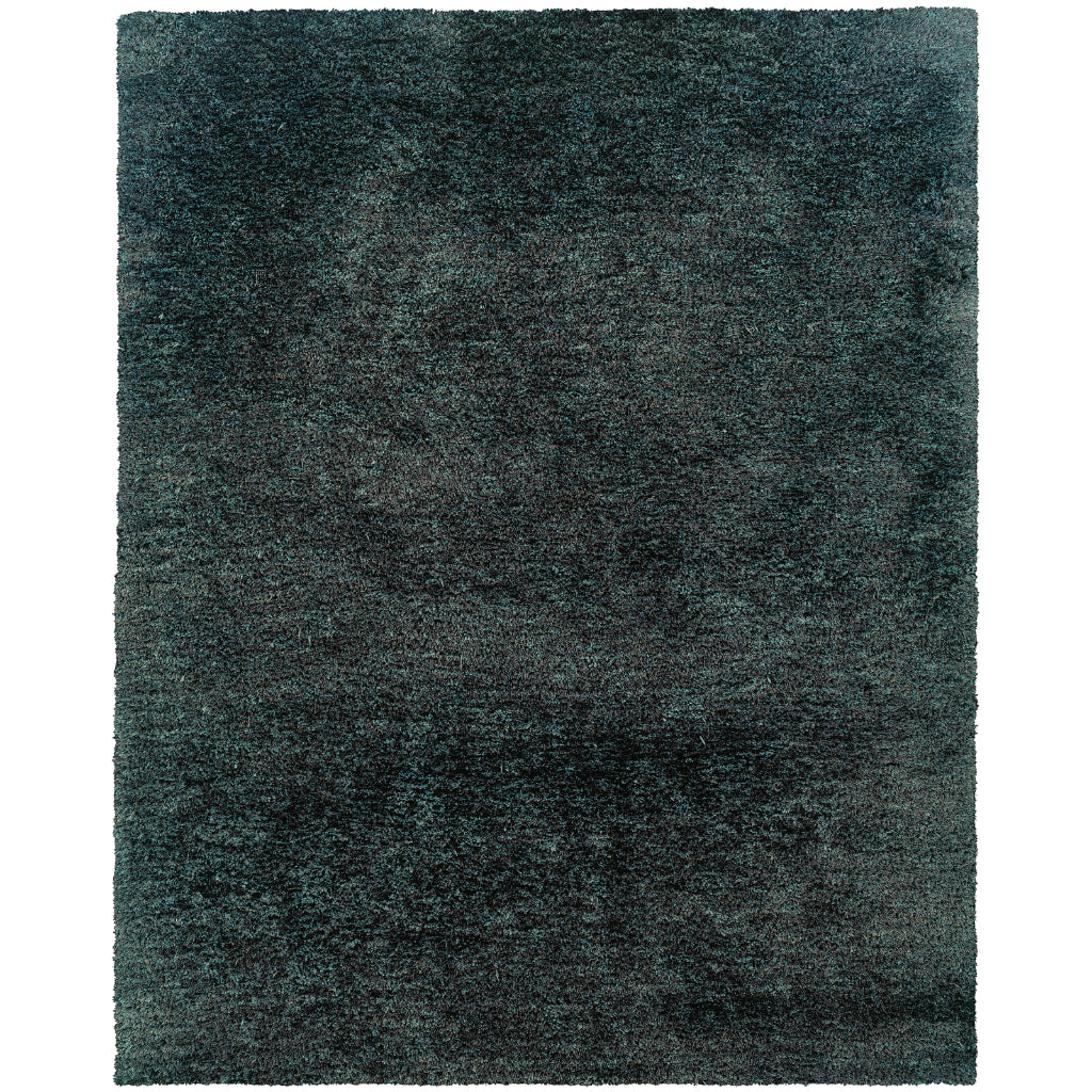 Oriental Weavers Cosmo 81102 Charcoal Rectangle Indoor Area Rug - Comfortable Stain Resistant Hand Tufted Shag Rug